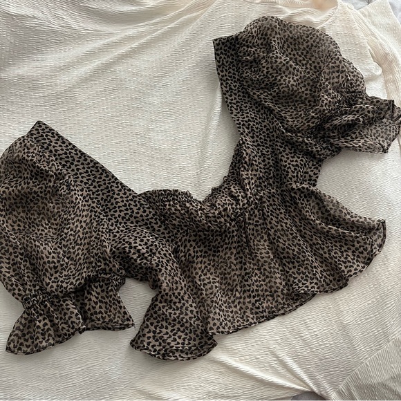 STONE COLD FOX HEART PRINT LULU CROP DOEN CHRISTY DAWN FREE PEOPLE ANTHROPOLOGIE - Picture 5 of 5